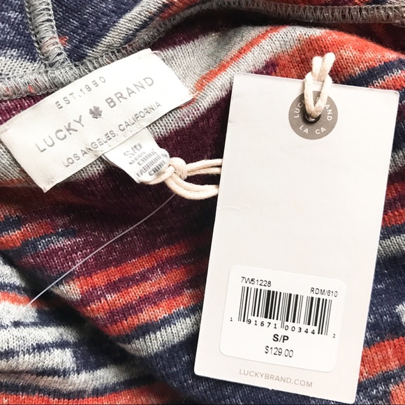 🆕 LUCKY BRAND LOOSE COLORFUL CARDIGAN SWEATER! - Picture 6 of 8